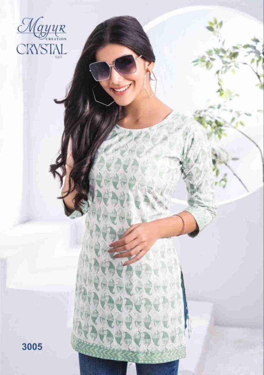 Mayur Creation Crystal Vol-3 Cotton Kurti (12 pcs Catalogue)