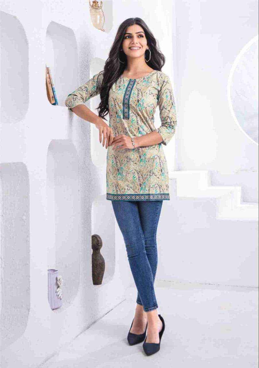 Mayur Creation Crystal Vol-3 Cotton Kurti (12 pcs Catalogue)