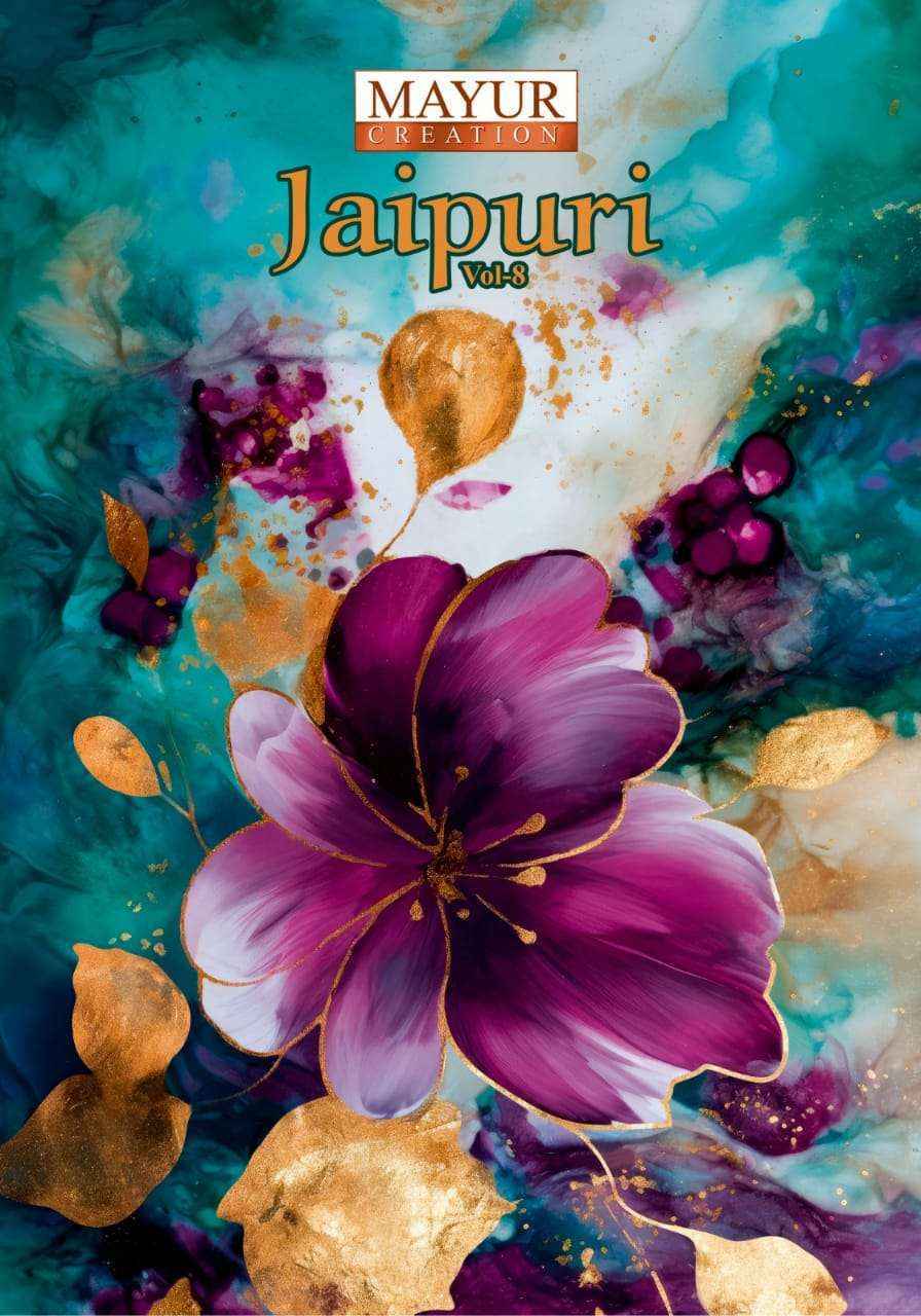 Mayur Creation Jaipuri Vol-8 Cotton Dress Material (10 pcs Catalogue)