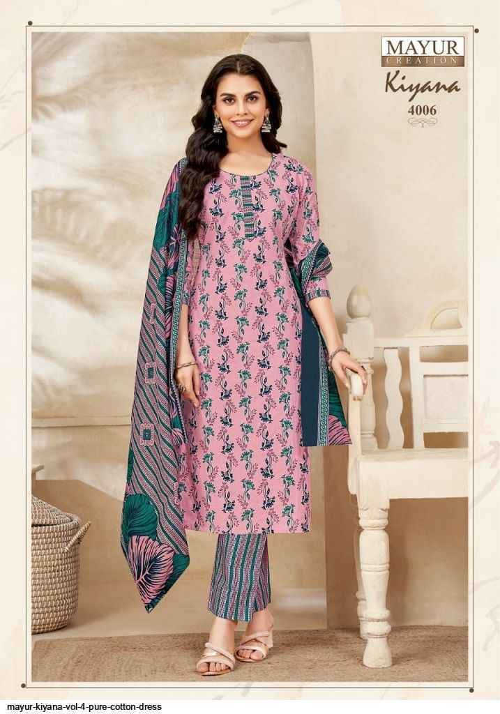 Mayur Creation Kiyana Vol-4 Cotton Dress Material (10 pcs Catalogue)