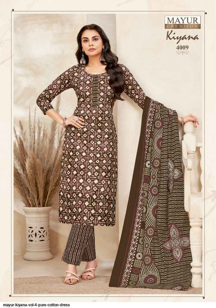 Mayur Creation Kiyana Vol-4 Cotton Dress Material (10 pcs Catalogue)