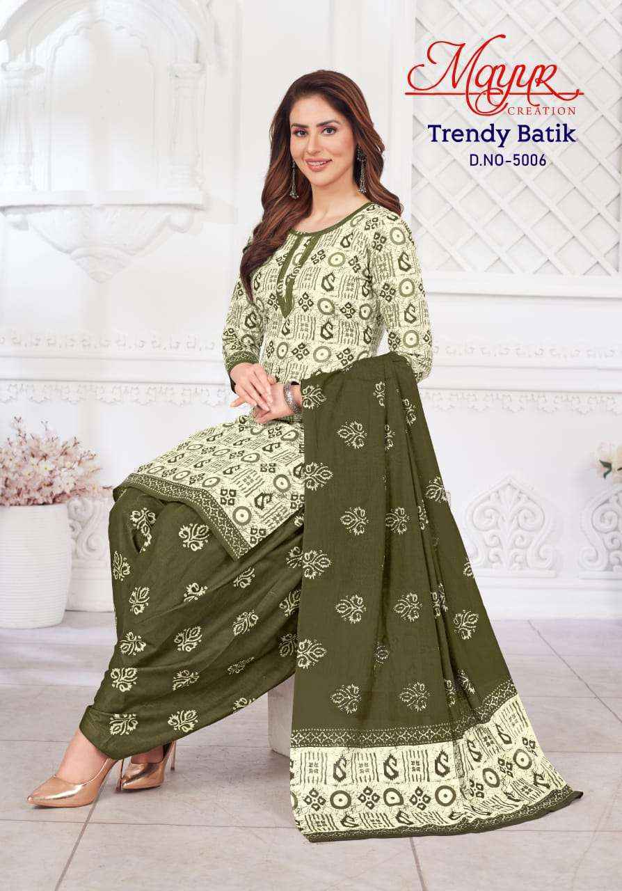 Mayur Creation Trendy Batik Vol-5 Cotton Dress Material (10 pcs Catalogue)