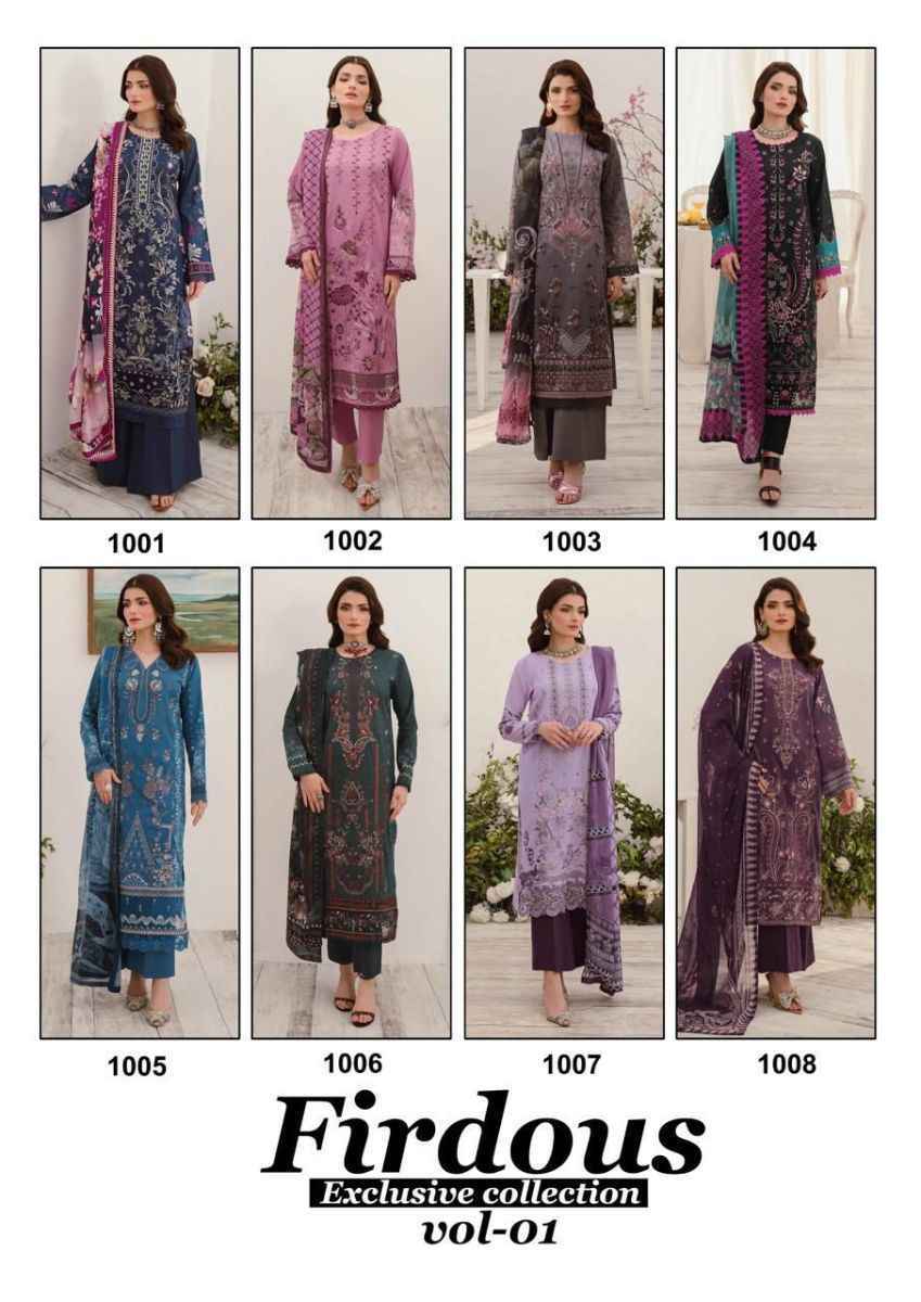 Nand Gopal Firdous Vol-1 Cotton Dress Material (8 pcs Catalogue)