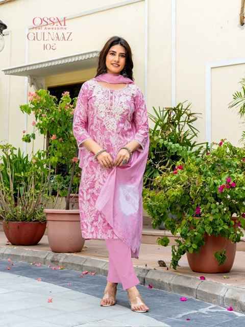 Ossm Gulnaaz Cotton Readymade Suit (6 Pc Catalog)