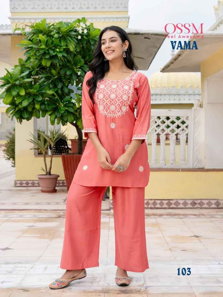 Ossm Vama Viscose Co Ord Set (6 pcs Catalogue)