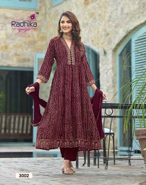 Radhika Lifestyle Anarkali Vol-3 Rayon Readymade Dress (6 Pc Catalog)