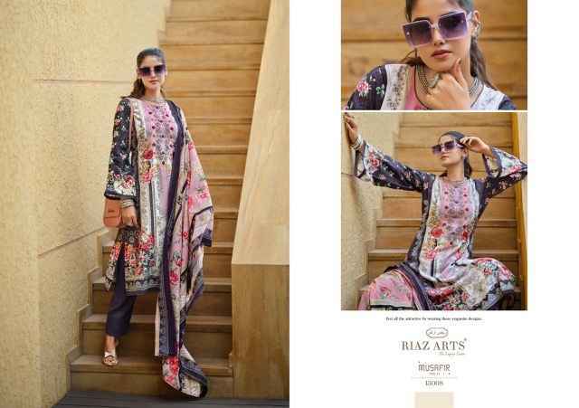 Riaz Arts Musafir Vol-11 Lawn Cotton Dress Material (8 pcs Catalogue)