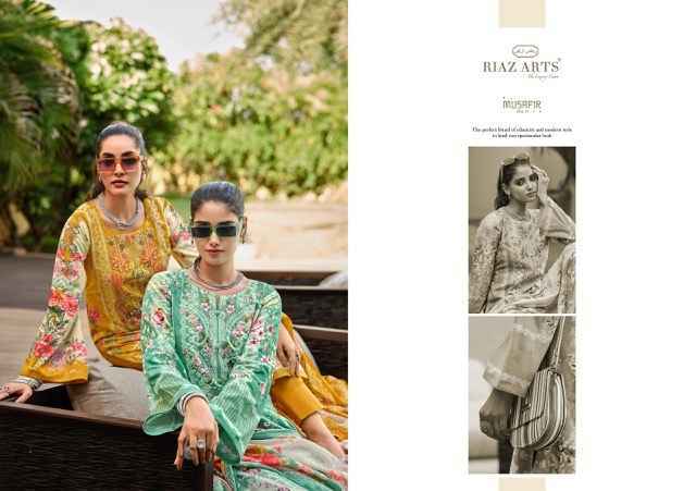 Riaz Arts Musafir Vol-11 Lawn Cotton Dress Material (8 pcs Catalogue)