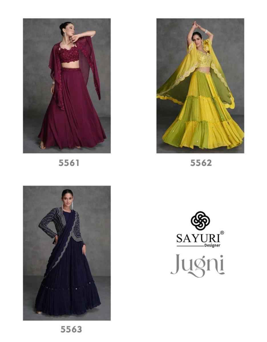 Sayuri Designer Jugni Organza Readymade Dress (3 pcs Catalogue)