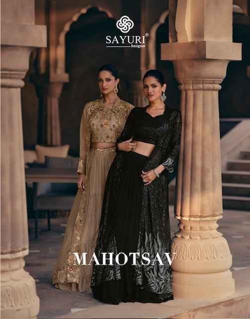 Sayuri Designer Mahotsav Chinon Silk Readymade Dress (3 pcs Catalogue)