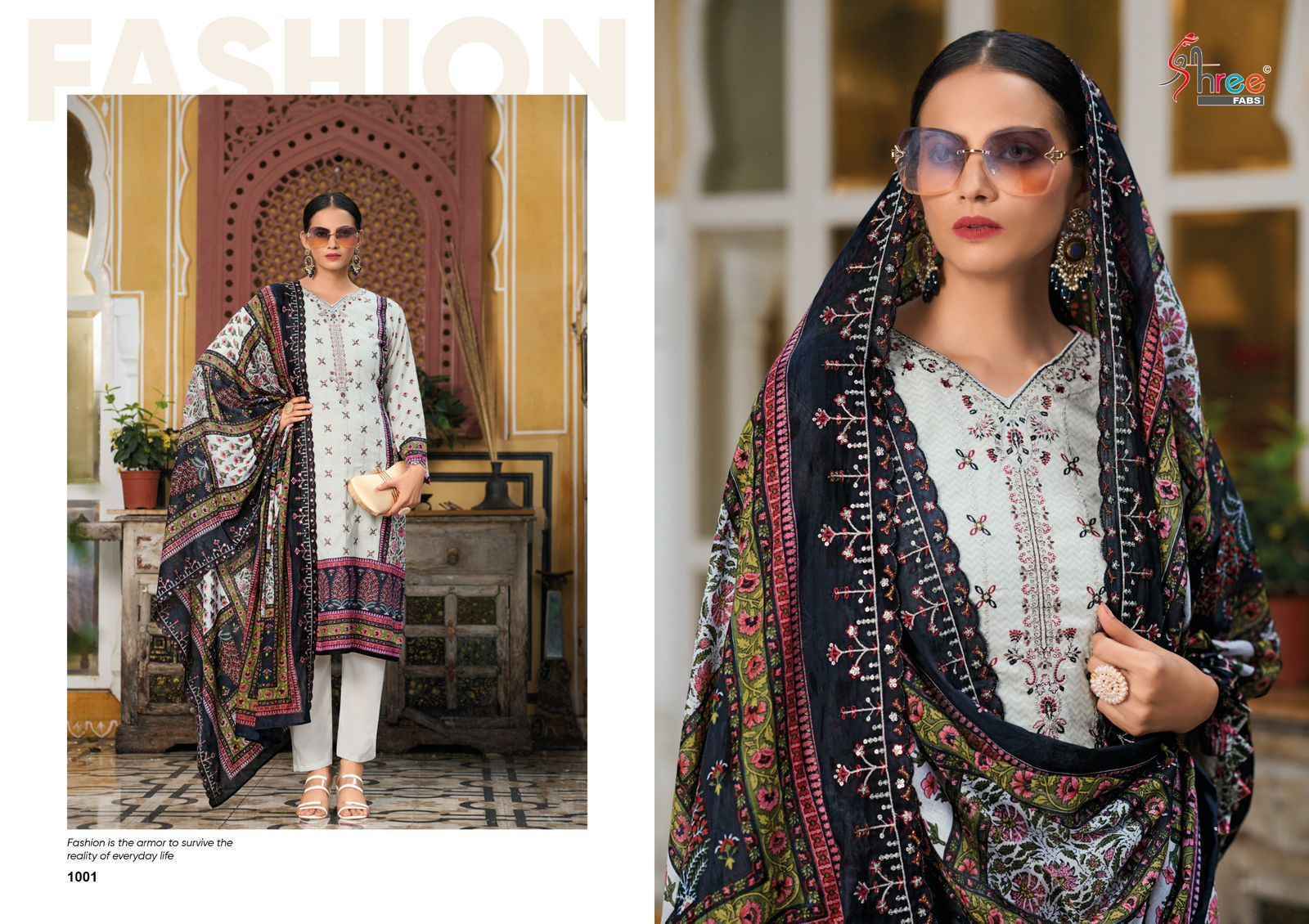 Shree Fabs Bin Saeed Lawn Collection Vol-14 Cotton Dress Material (7 pcs Catalogue)