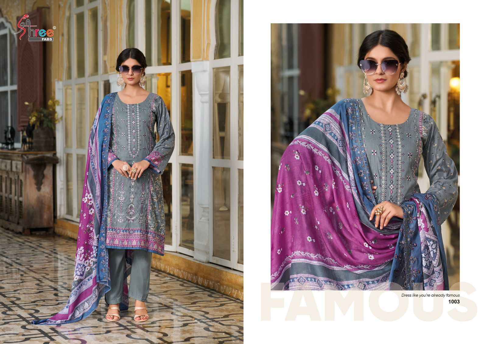 Shree Fabs Bin Saeed Lawn Collection Vol-14 Cotton Dress Material (7 pcs Catalogue)