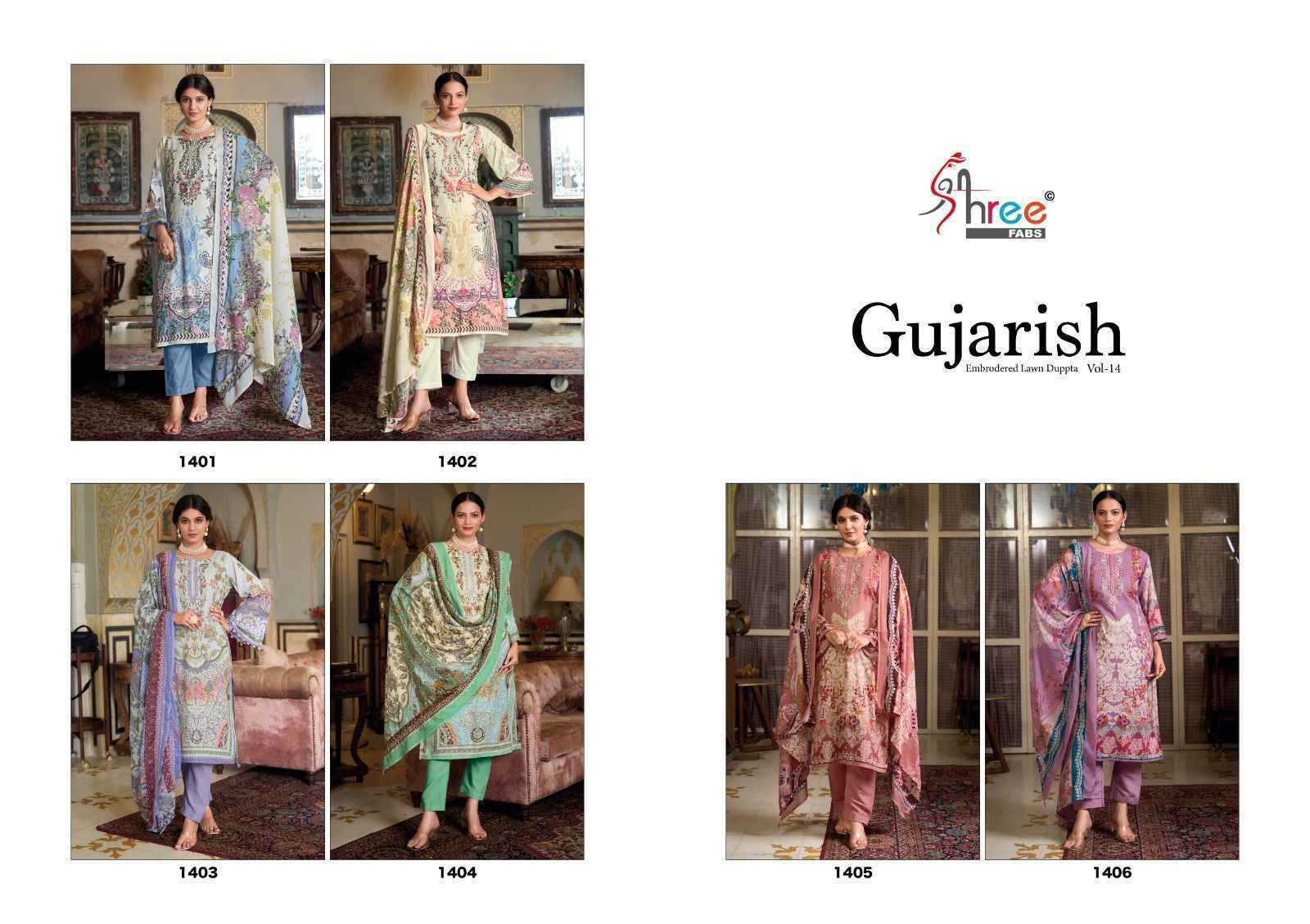 Shree Fabs Gujarish Vol-14 Cotton Dress Material (6 pcs Catalogue)