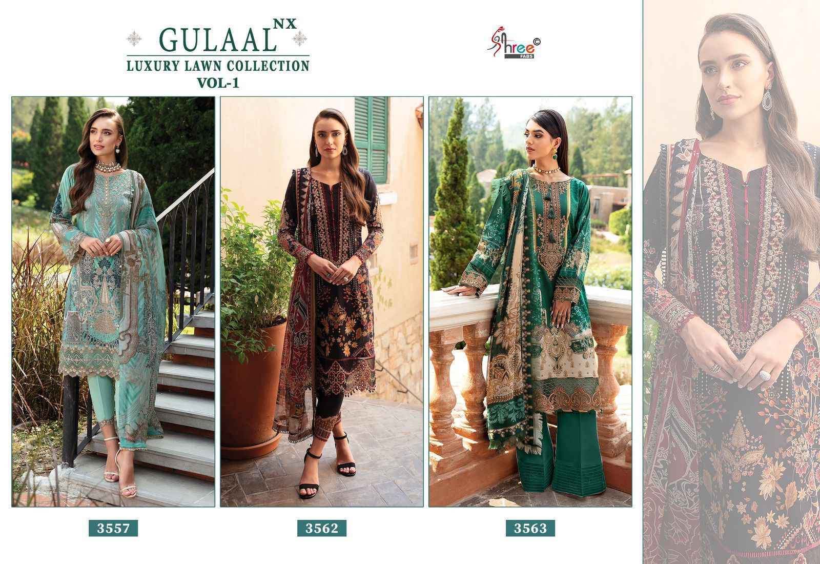 Shree Fabs Gulaal Vol-1 Nx Cotton Dress Material (3 pcs Catalogue)