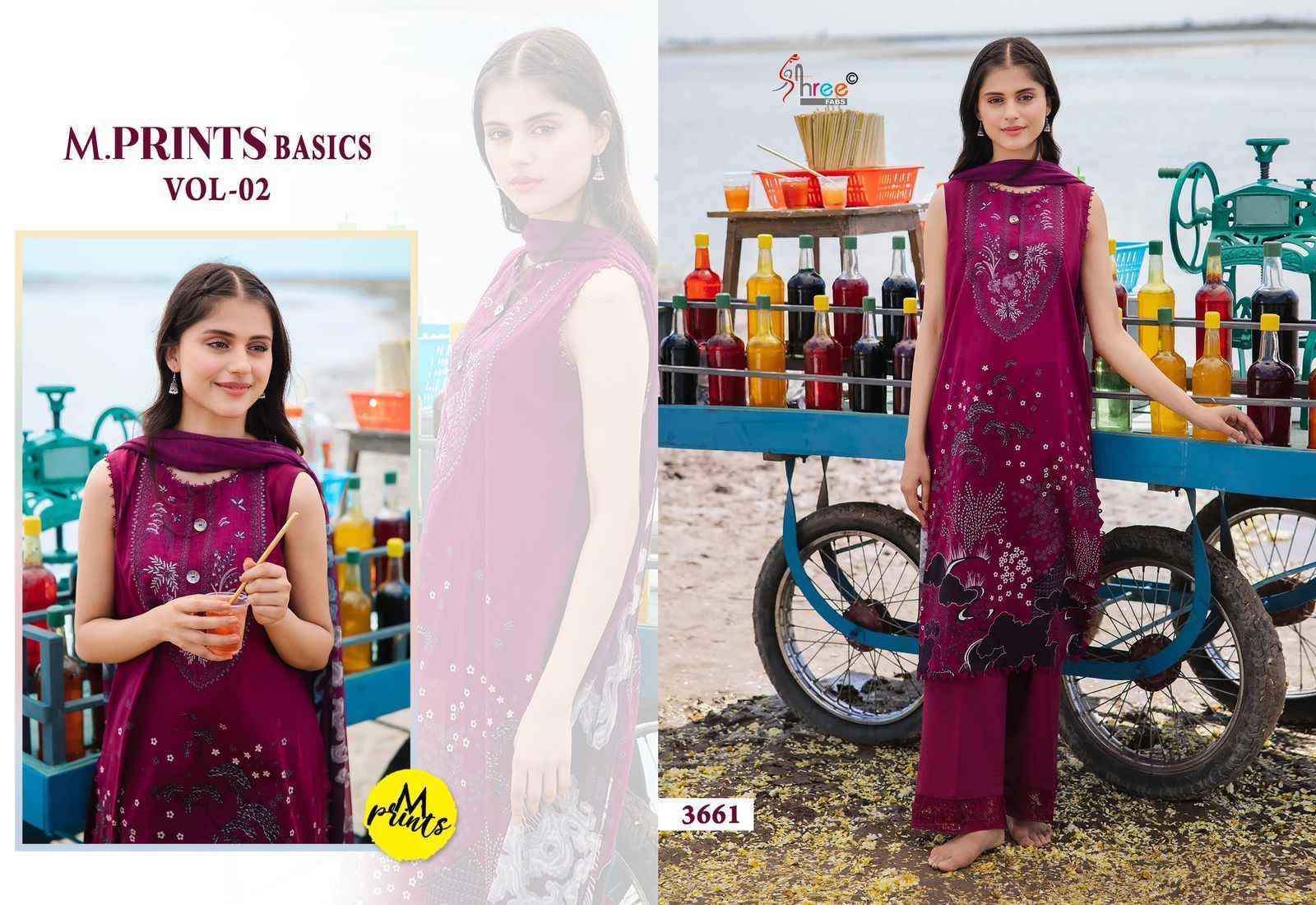 Shree Fabs M Prints Basics Vol-2 Cotton Dress Material (8 pcs Catalogue)