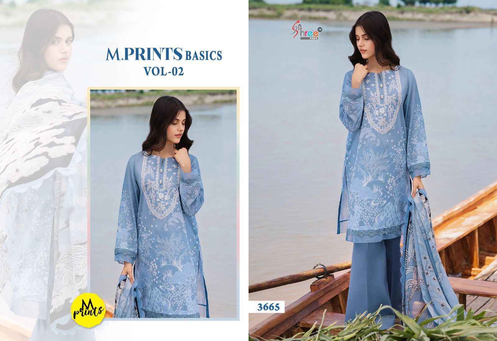 Shree Fabs M Prints Basics Vol-2 Cotton Dress Material (8 pcs Catalogue)