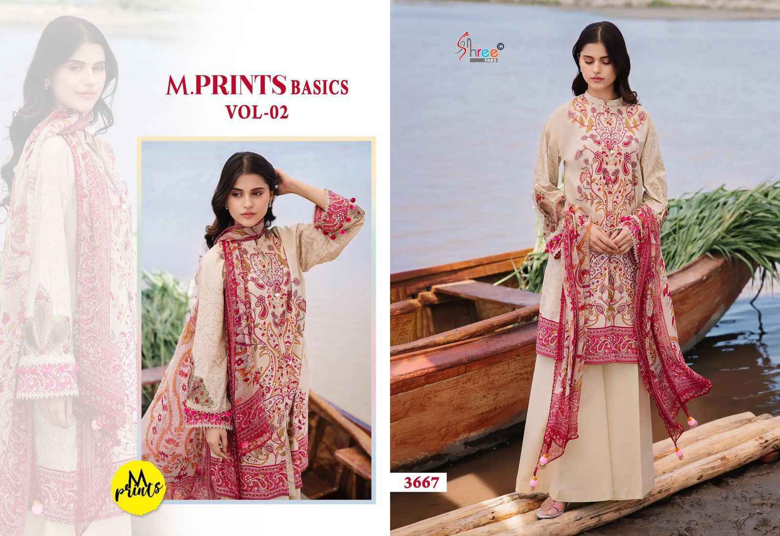 Shree Fabs M Prints Basics Vol-2 Cotton Dress Material (8 pcs Catalogue)