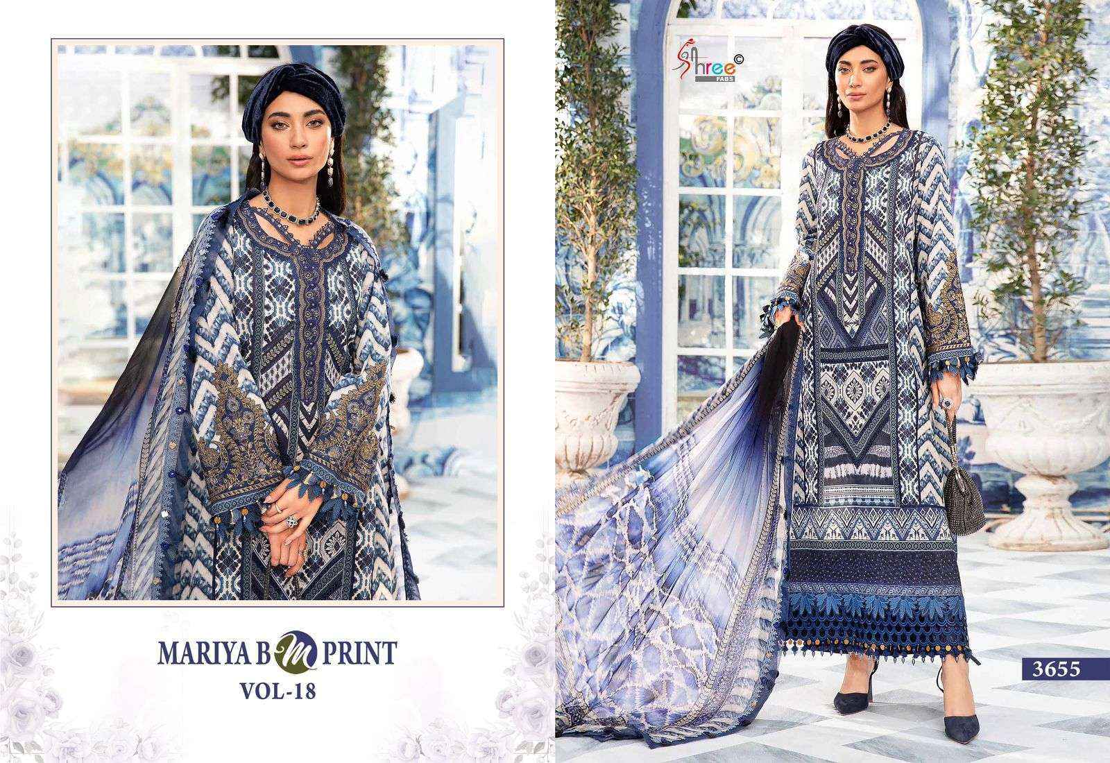 Shree Fabs Mariya B M Print Vol-18 Cotton Dress Material (6 pcs Catalogue)