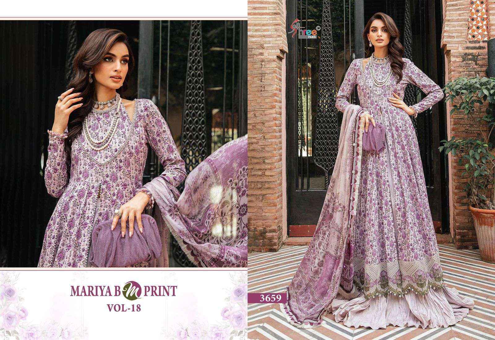 Shree Fabs Mariya B M Print Vol-18 Cotton Dress Material (6 pcs Catalogue)