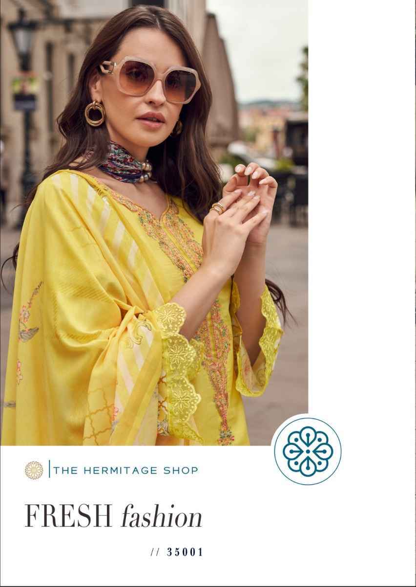 The Hermitage Shop Aayka Cotton Dress Material (6 pcs Catalogue)