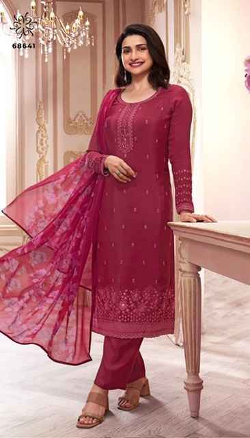 Vinay Fashion Royal Crepe-46 Crepe Dress Material (8 pcs Catalogue)