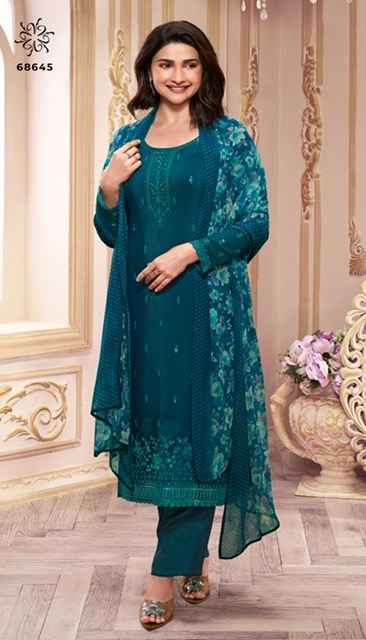 Vinay Fashion Royal Crepe-46 Crepe Dress Material (8 pcs Catalogue)