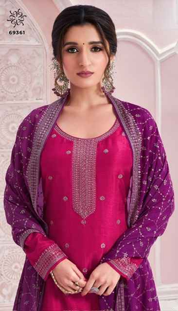 Vinay Kuleesh Siya Silk Dress Material (6 pcs Catalogue)