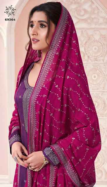 Vinay Kuleesh Siya Silk Dress Material (6 pcs Catalogue)