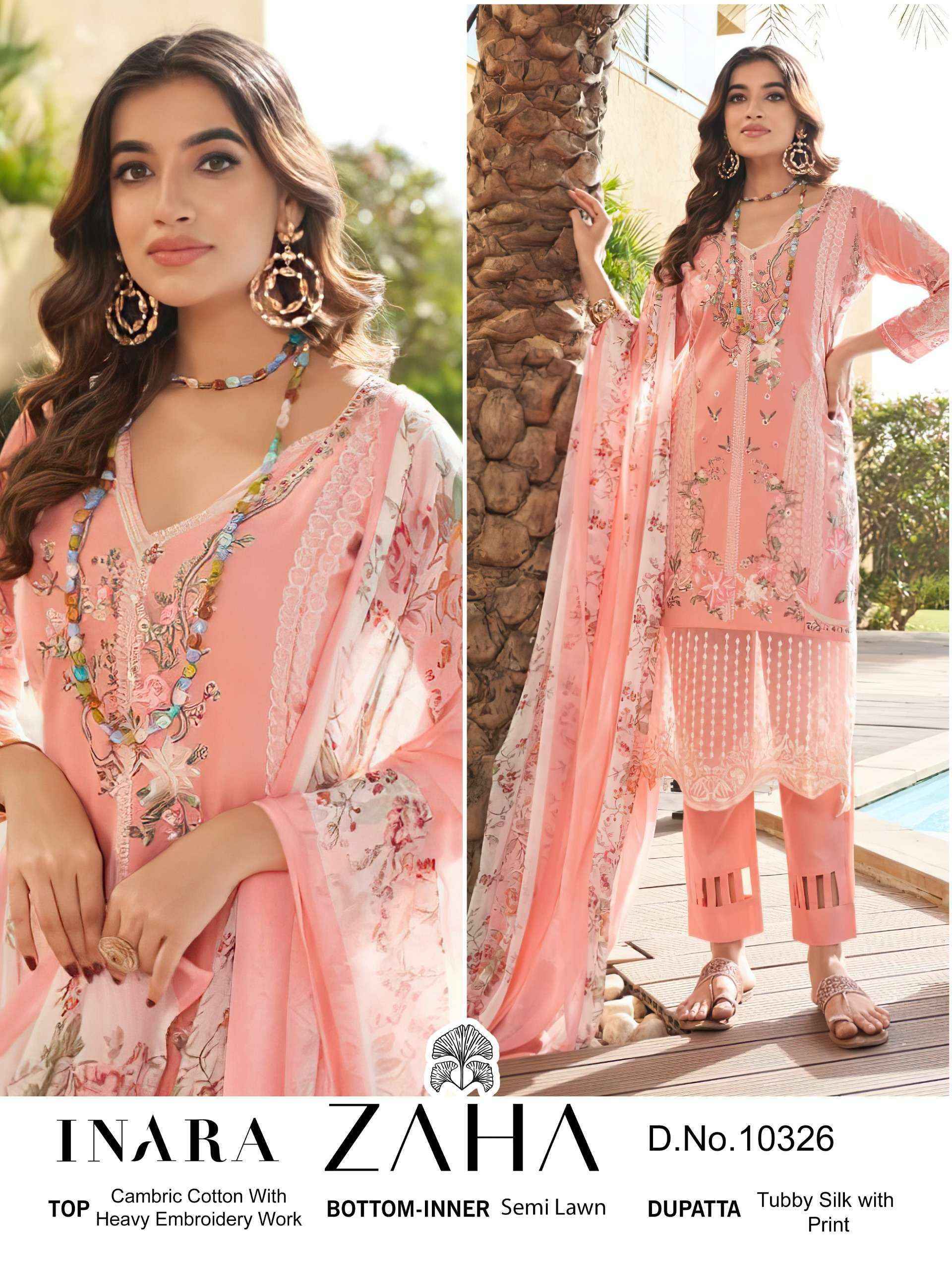 Zaha Inara Vol-1 Cotton Dress Material (5 pcs Catalogue)