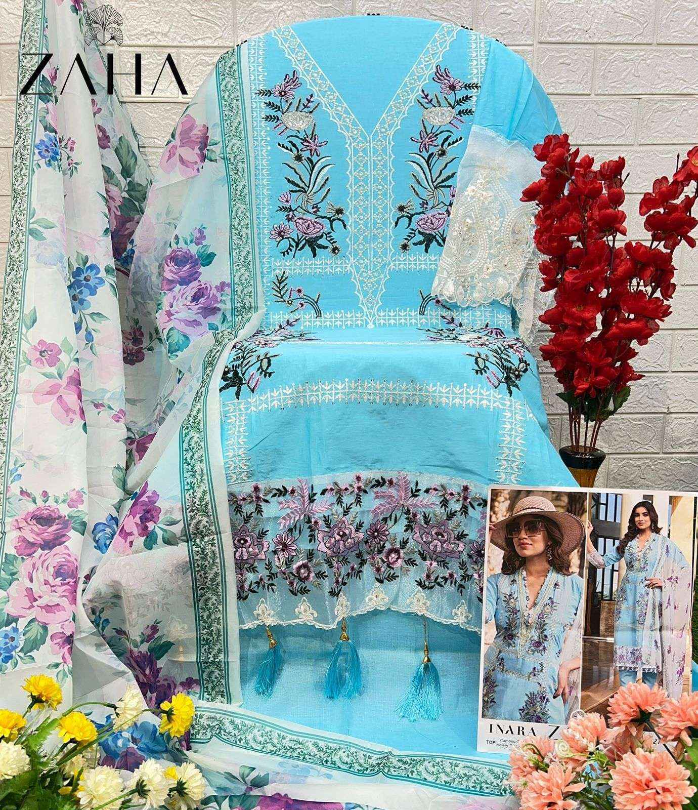 Zaha Inara Vol-1 Cotton Dress Material (5 pcs Catalogue)