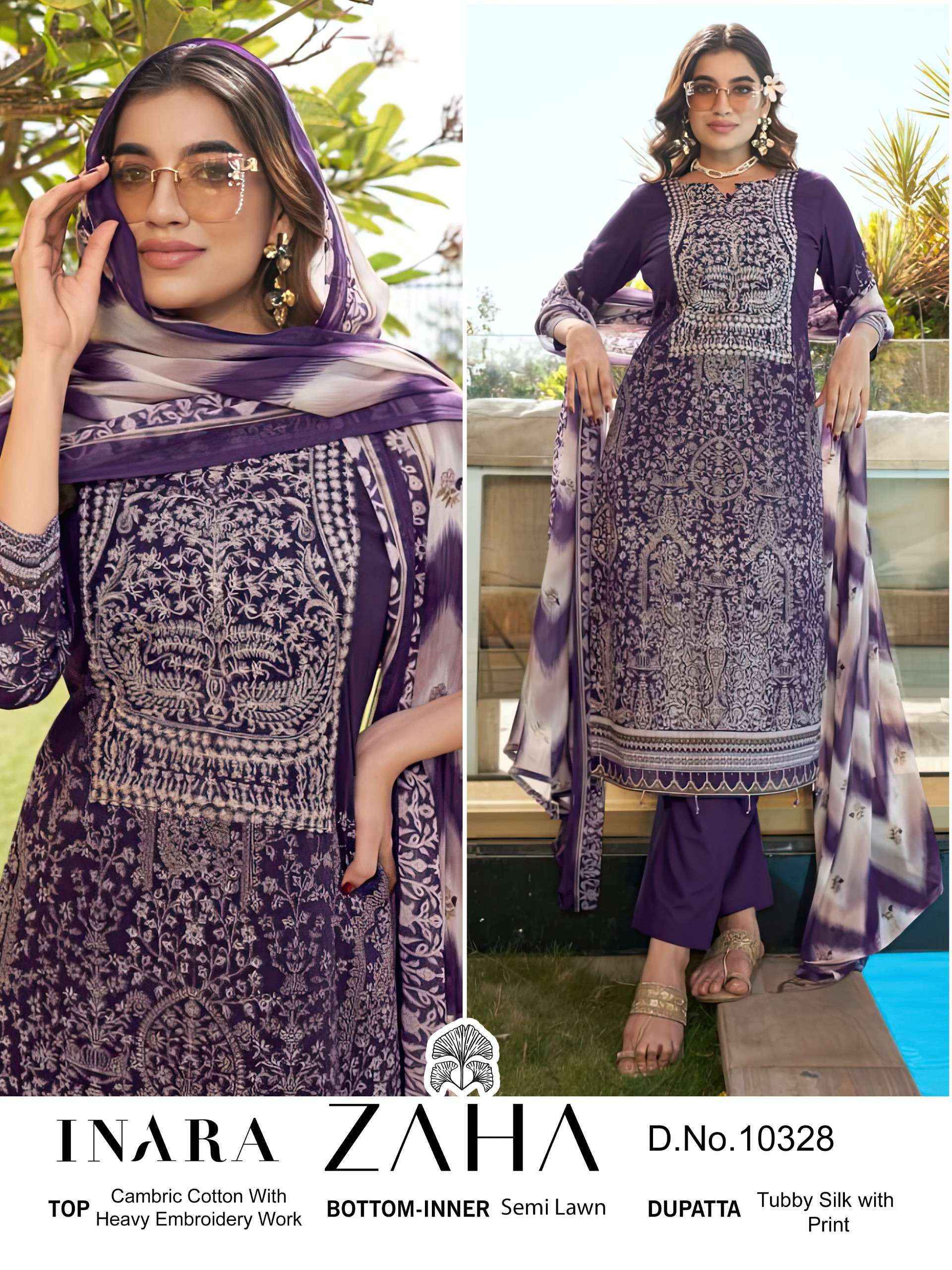 Zaha Inara Vol-1 Cotton Dress Material (5 pcs Catalogue)