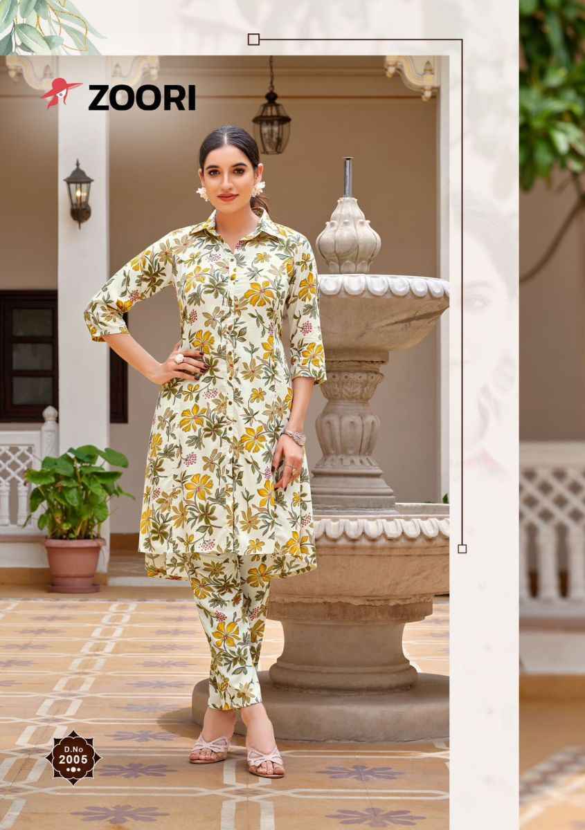 Zoori Shifra Rayon Kurti With Pant (6 pcs Catalogue)