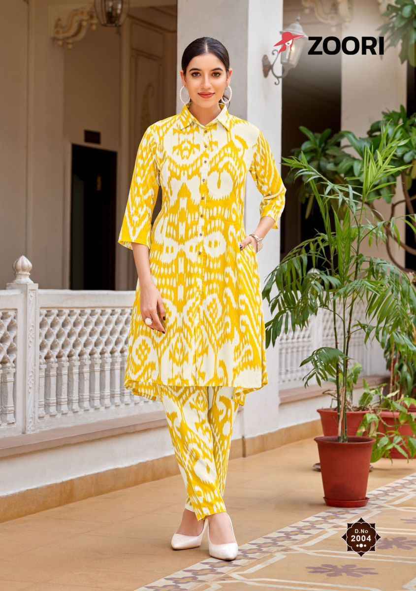 Zoori Shifra Rayon Kurti With Pant (6 pcs Catalogue)