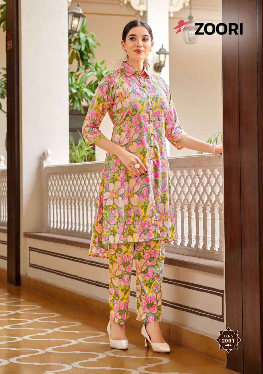 Zoori Shifra Rayon Kurti With Pant (6 pcs Catalogue)