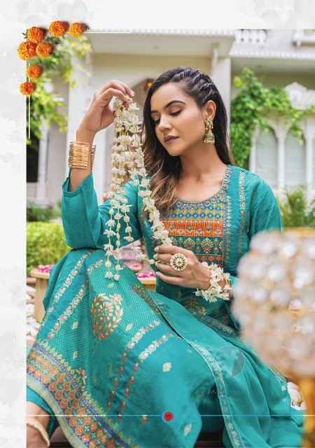 Anju Fabrics Fiza Vol 2 Readymade Jacquard Suit 5 Pc Catalog