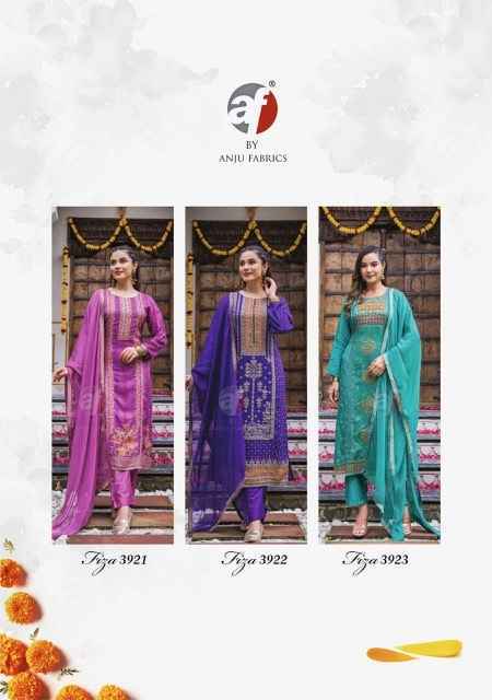 Anju Fabrics Fiza Vol 2 Readymade Jacquard Suit 5 Pc Catalog