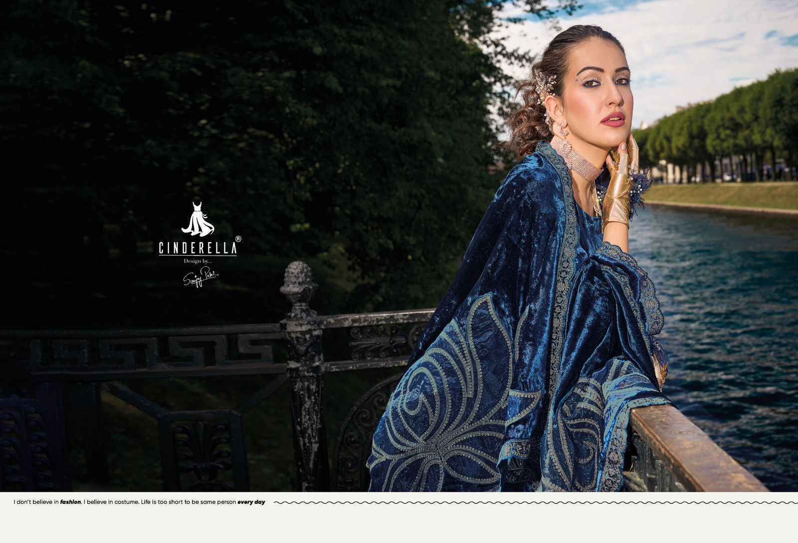 Cindrella Moscow Story Velvet Dress Material 6 pcs Catalogue