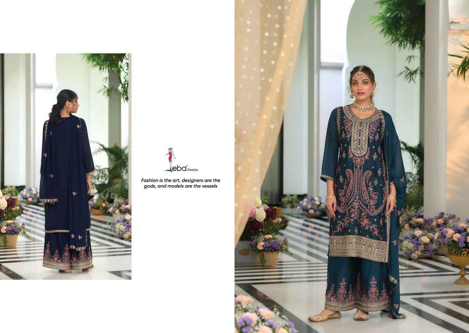 Eba Lifestyle Sagun Vol-2 Readymade Chinon Dress (3 pcs Catalogue)