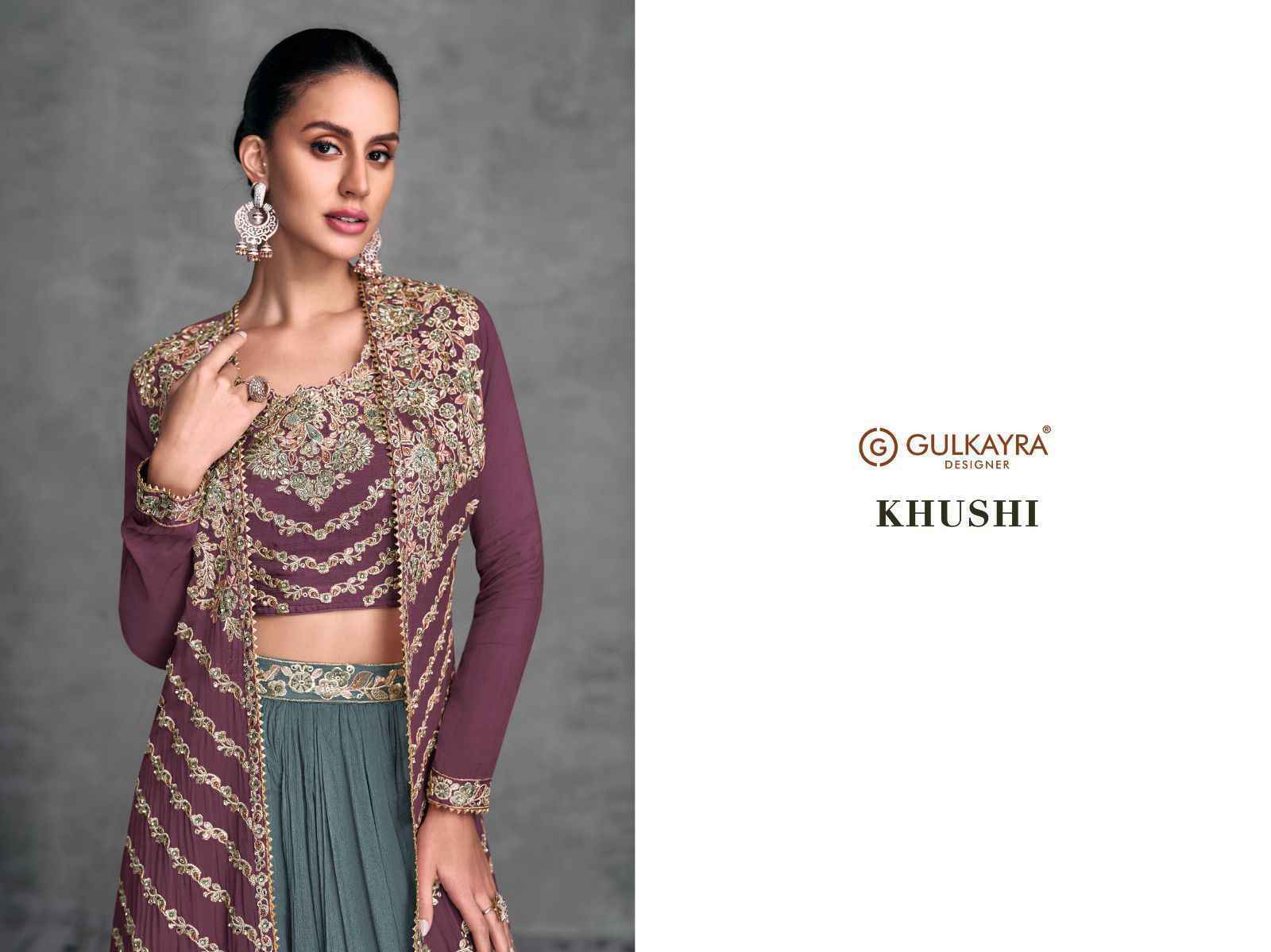 Gulkayra Designer Khushi Readymade Chinon Dress 3 pcs Catalogue