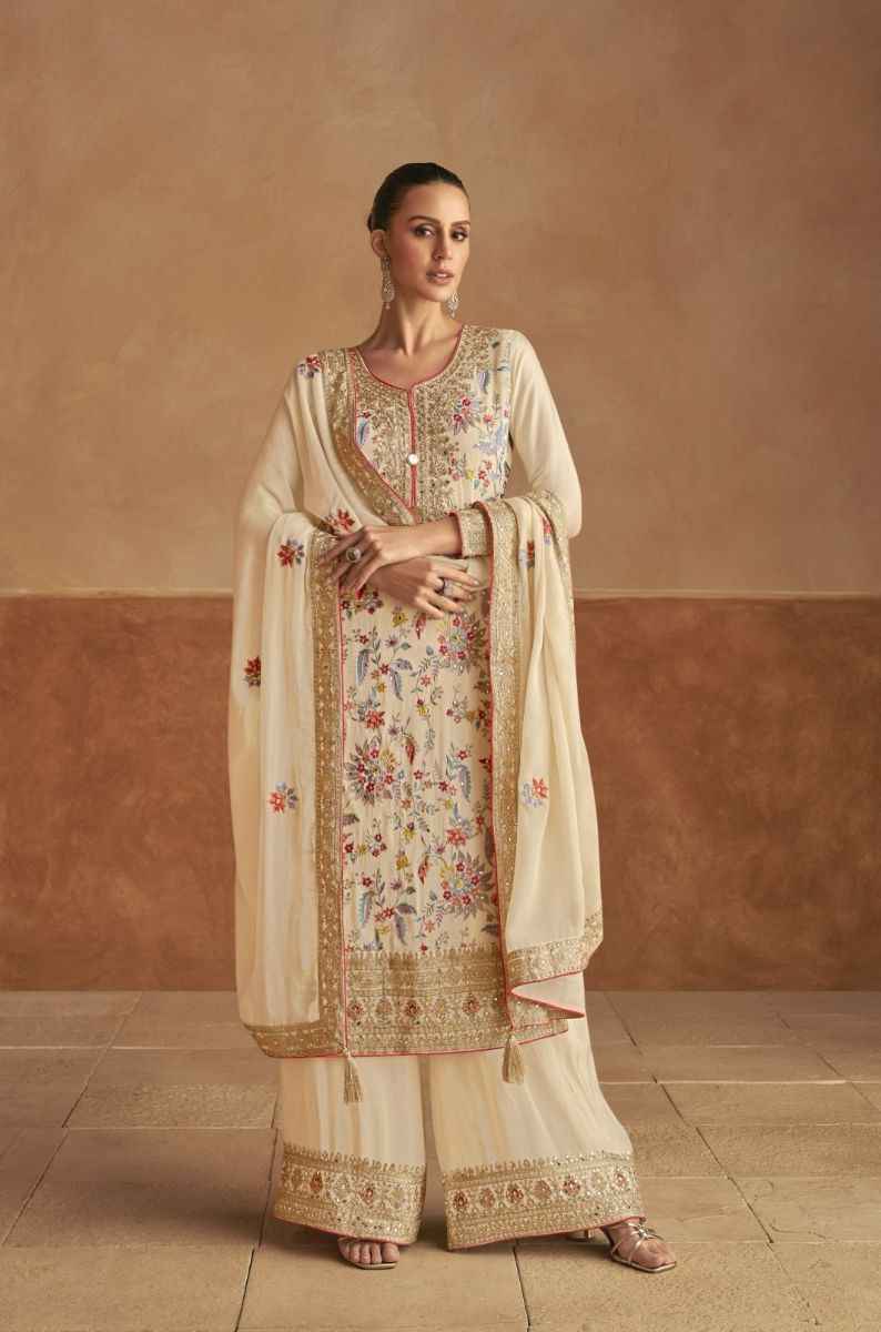 Gulkayra Designer Lahza Readymade Real Chinon Dress 2 pcs Catalogue