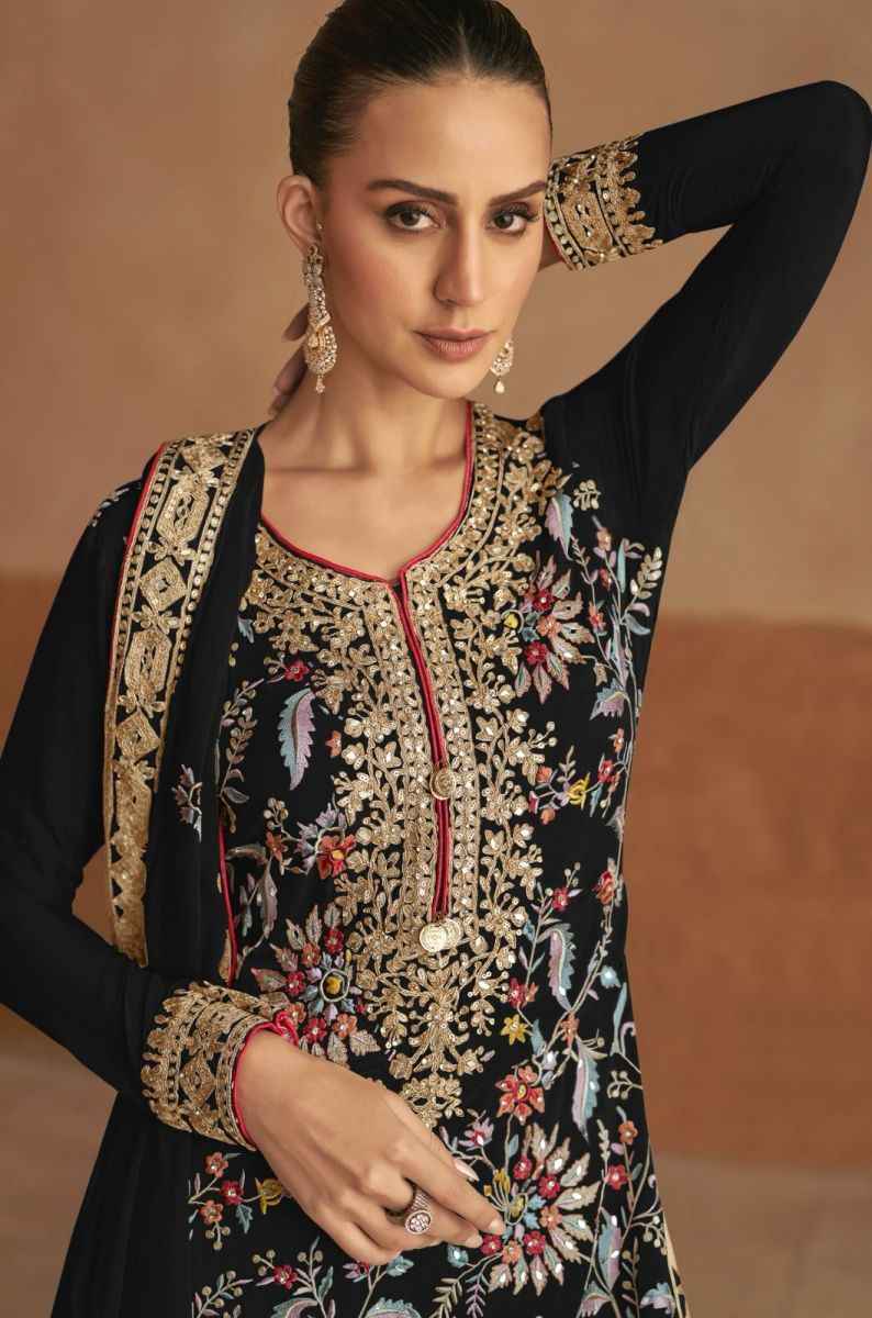 Gulkayra Designer Lahza Readymade Real Chinon Dress 2 pcs Catalogue