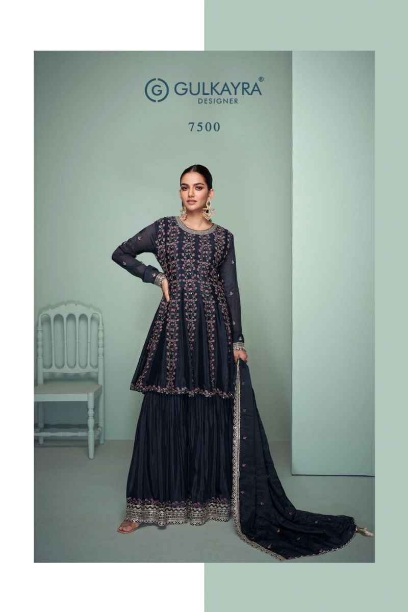 Gulkayra Designer Riwayat Real Chinon Readymade Suit (2 Pc Catalouge)