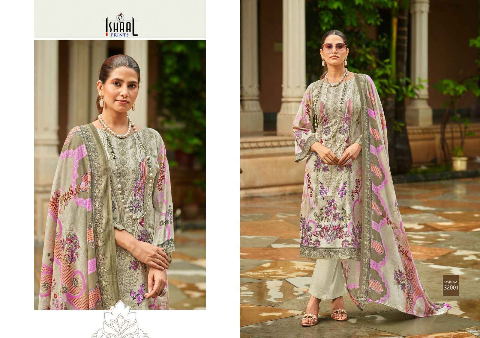 Ishaal Prints Gulmohar Vol-32 Lawn Dress Material (10 Pc Catalouge)