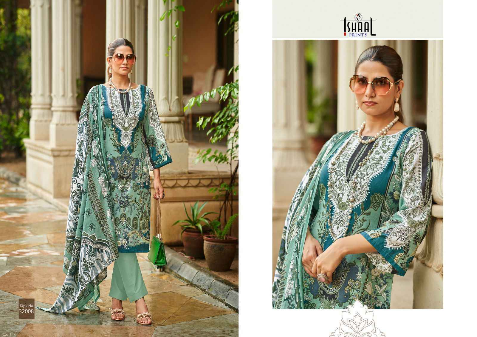 Ishaal Prints Gulmohar Vol-32 Lawn Dress Material (10 Pc Catalouge)