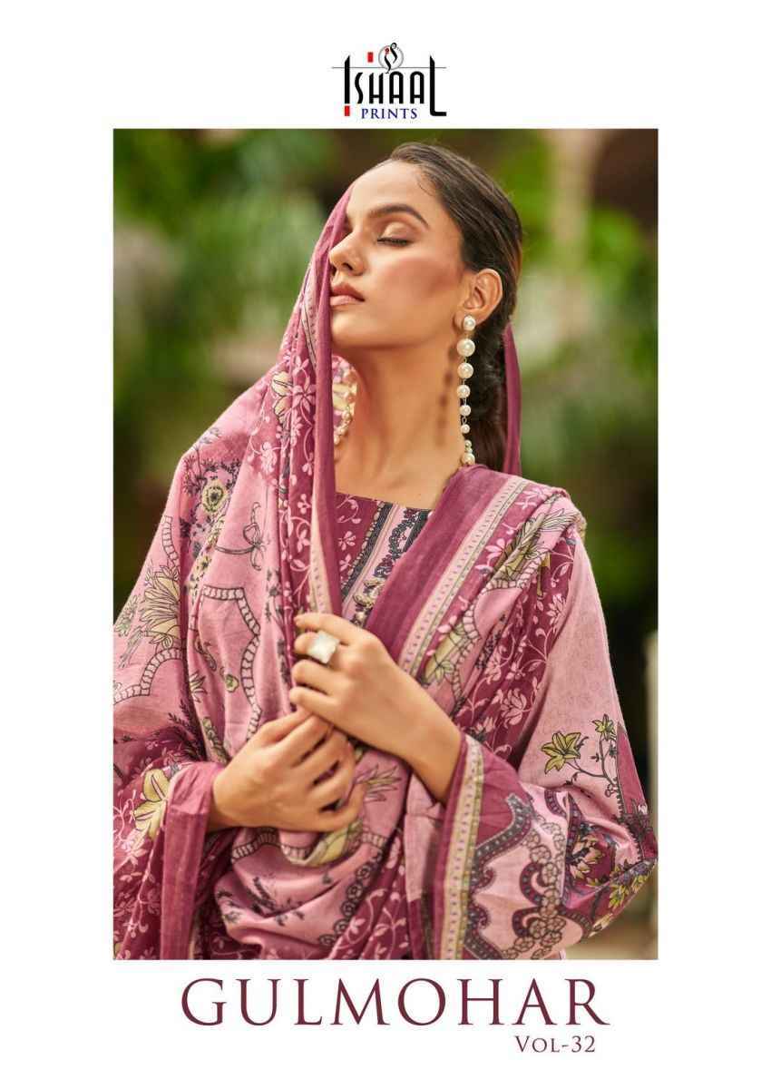 Ishaal Prints Gulmohar Vol-32 Lawn Dress Material (10 Pc Catalouge)