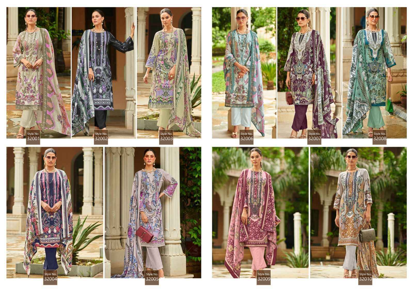 Ishaal Prints Gulmohar Vol-32 Lawn Dress Material (10 Pc Catalouge)