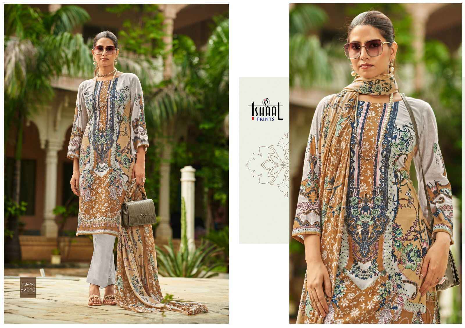 Ishaal Prints Gulmohar Vol-32 Lawn Dress Material (10 Pc Catalouge)