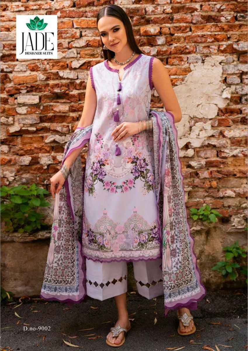 Jade Crimson Exclusive Heavy Lawn Collection Vol-9 Cotton Dress Material (6 pc Cataloge)