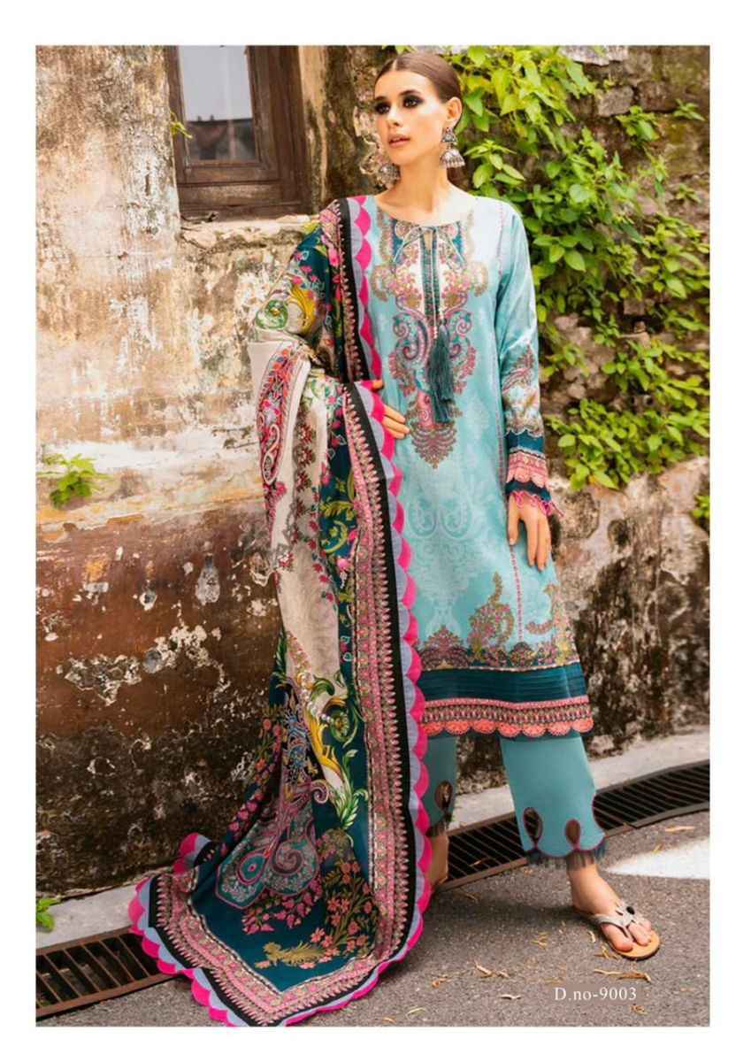 Jade Crimson Exclusive Heavy Lawn Collection Vol-9 Cotton Dress Material (6 pc Cataloge)