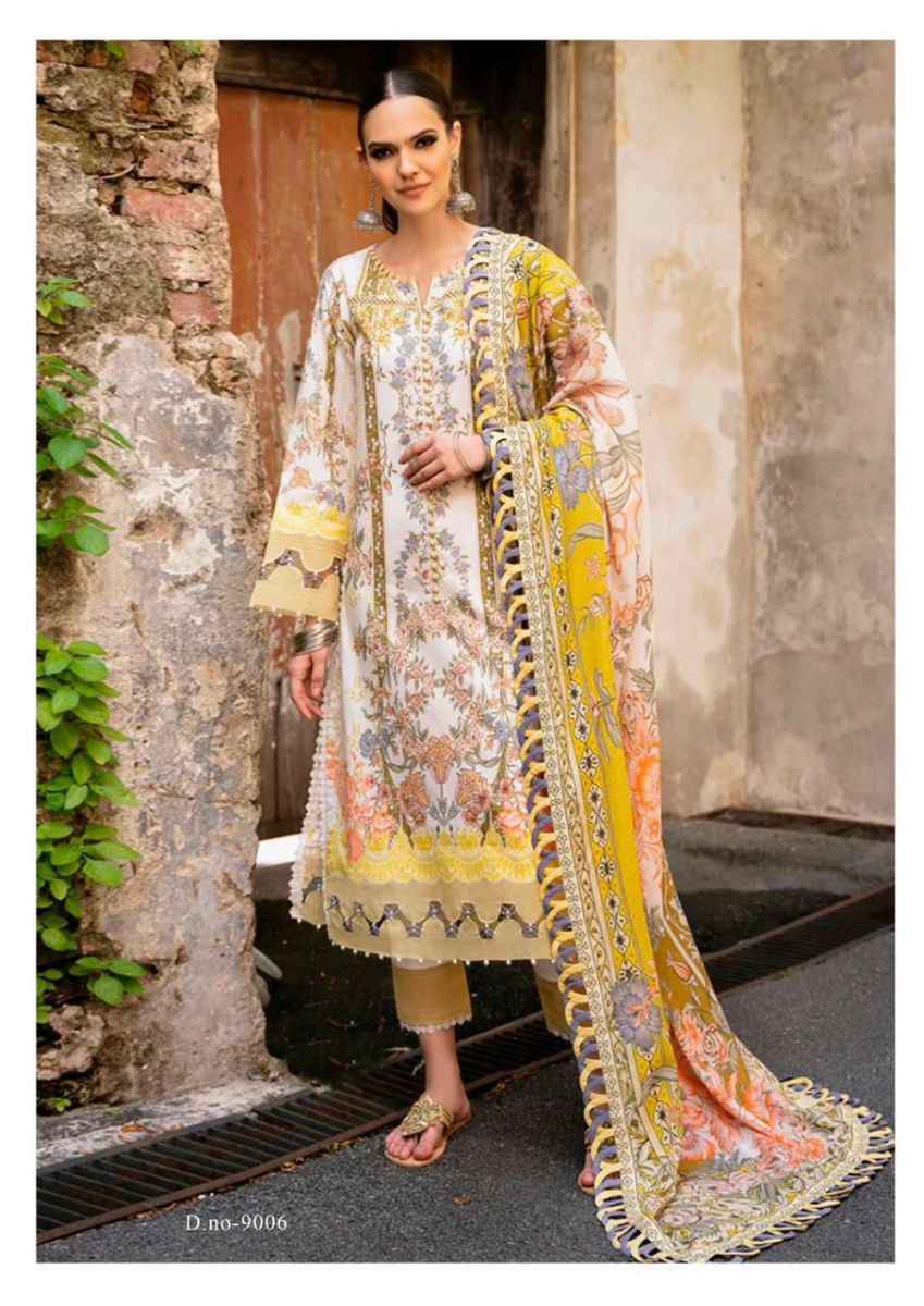 Jade Crimson Exclusive Heavy Lawn Collection Vol-9 Cotton Dress Material (6 pc Cataloge)